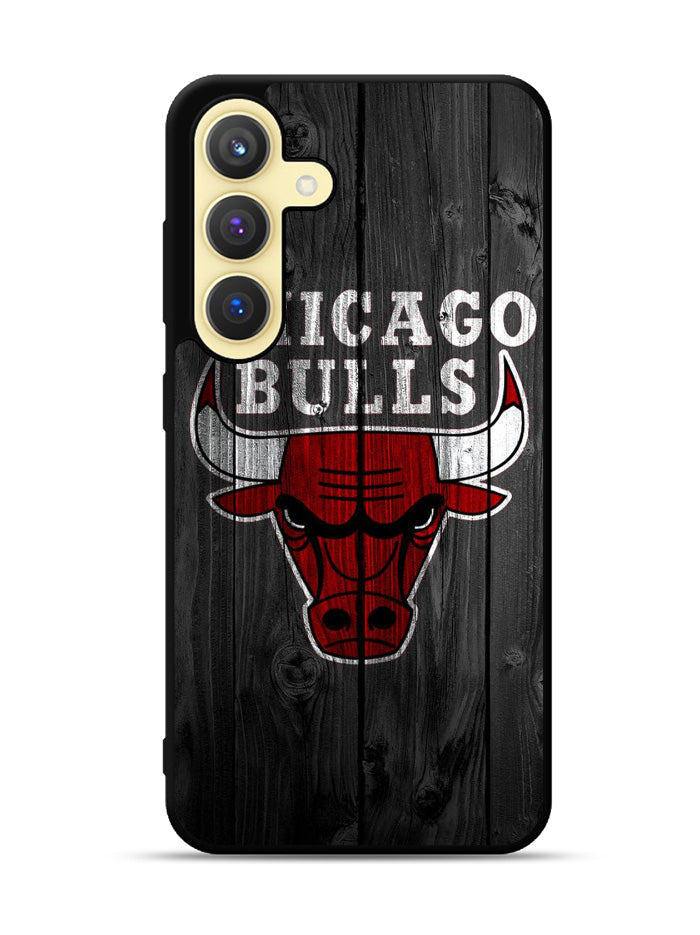 Chicago Bulls Wood Background Samsung Galaxy S25 5G Case OV10688