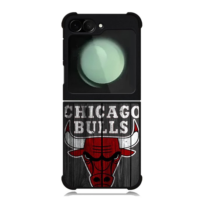 Chicago Bulls Wood Background Samsung Galaxy Z Flip 6 5G 2024 Case OV10688