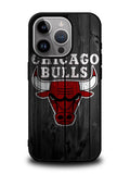 Chicago Bulls Wood Background iPhone 15 Pro Max Case OV10688