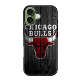 Chicago Bulls Wood Background iPhone 17 Case QC10688