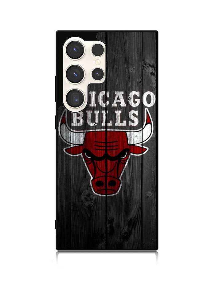 Chicago Bulls Wood Background Samsung Galaxy S25 Ultra 5G Case QC10688