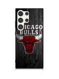 Chicago Bulls Wood Background Samsung Galaxy S25 Ultra 5G Case QC10688