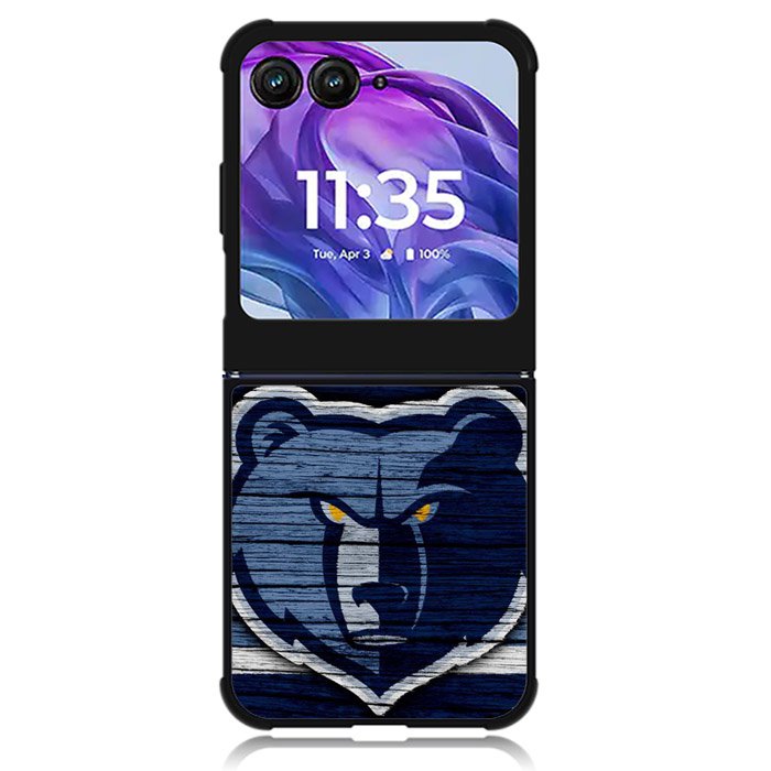 Memphis Grizzlies Wood Logo Motorola Moto Razr Plus 2024 , Moto Razr+ 2024 Case OV10492