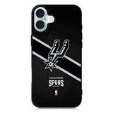 San Antonio Spurs NBA Logo iPhone 16 Case QC10414