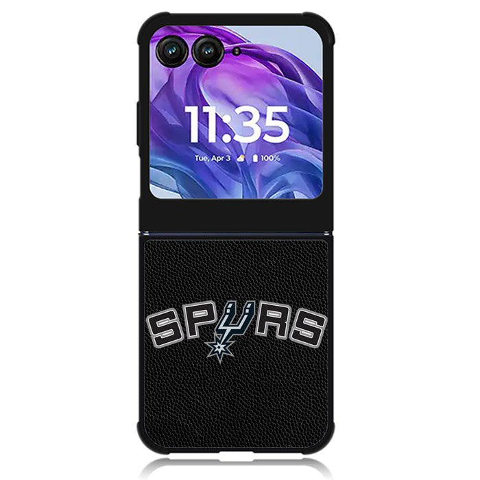 San Antonio Spurs Logo NBA Motorola Moto Razr Plus 2024 , Moto Razr+ 2024 Case OV10413