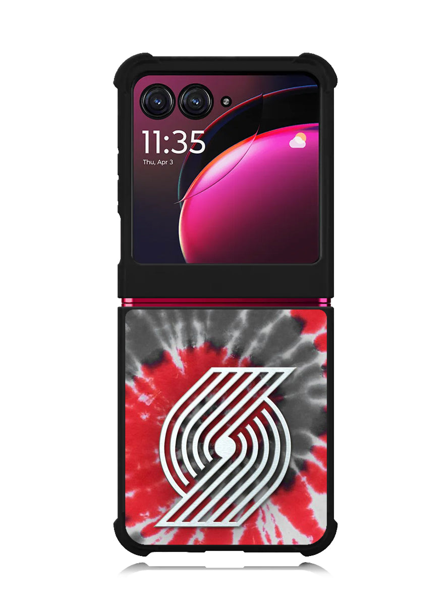 Portland Trailblazers Tie Dye Style Logo Motorola Moto Razr Plus 2023 , Moto Razr+ 2023 Case OV10397