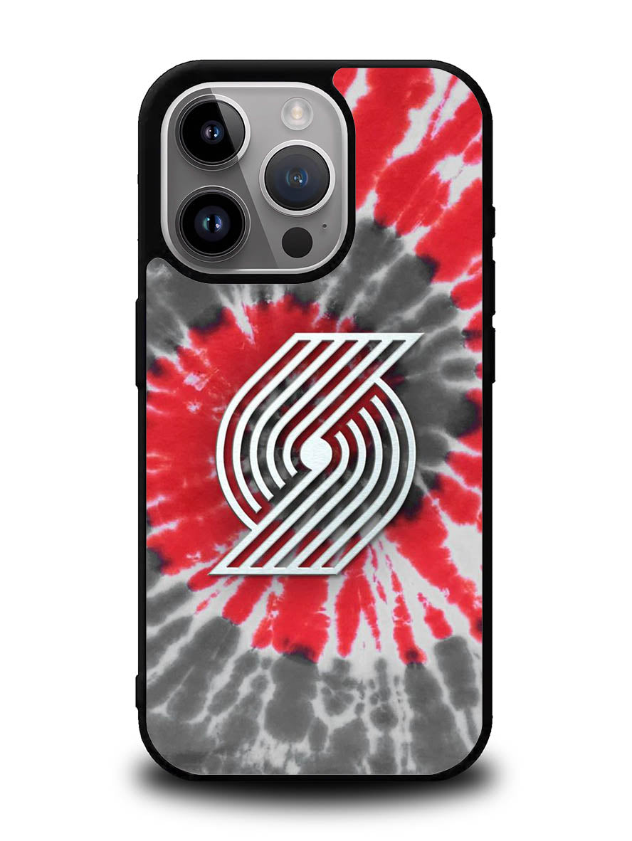 Portland Trailblazers Tie Dye Style Logo iPhone 16 Pro Case OV10397