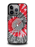 Portland Trailblazers Tie Dye Style Logo iPhone 16 Pro Max Case QC10397