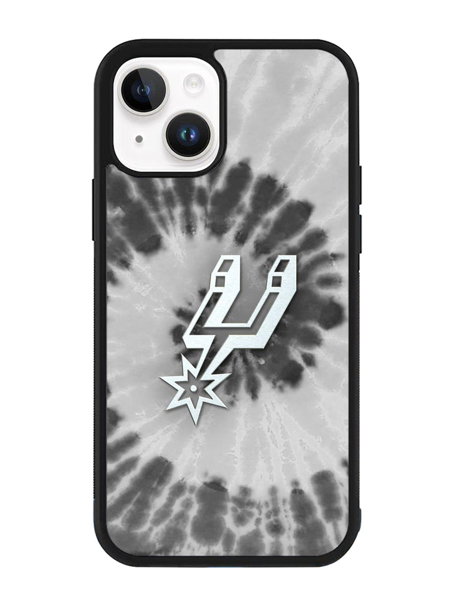 San Antonio Spurs Tie Dye Style Logo iPhone 14 Plus Case QC10416