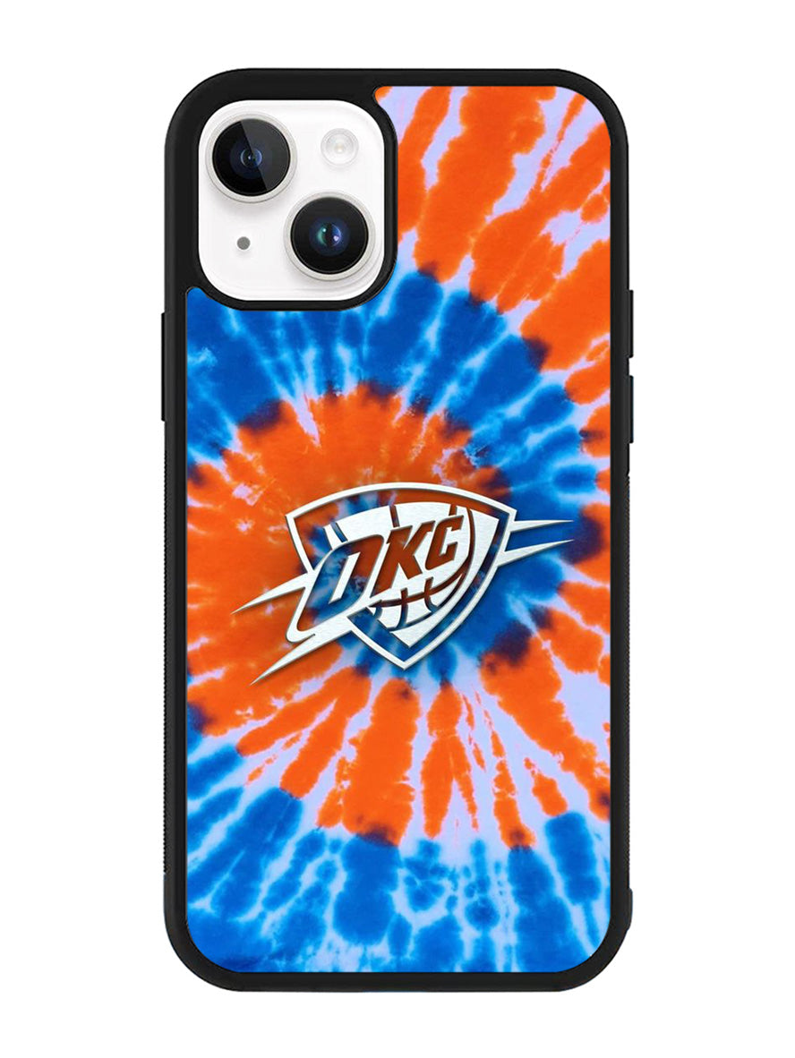Oklahoma City Thunder Tie Dye Style Logo iPhone 14 Plus Case QC10520