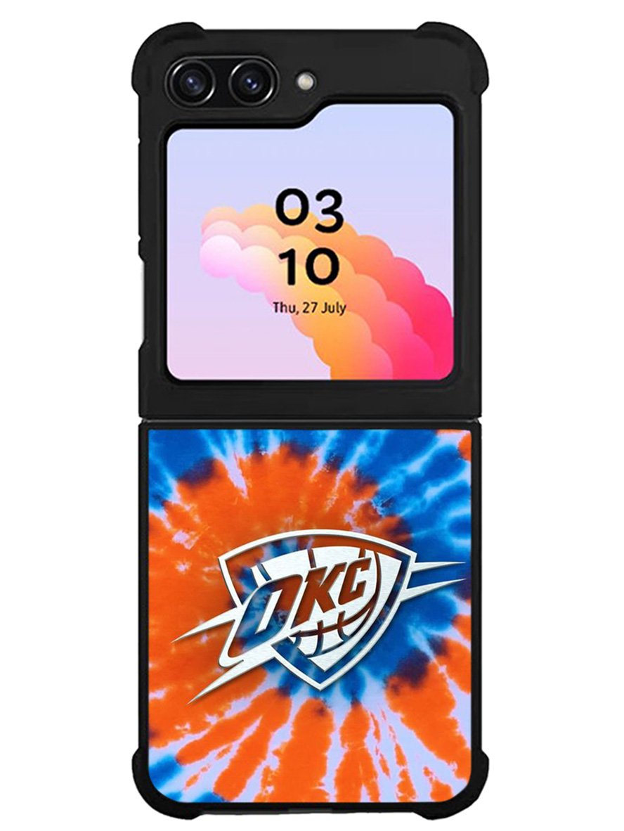 Oklahoma City Thunder Tie Dye Style Logo Samsung Galaxy Z Flip 5 5G 2023 Case OV10520