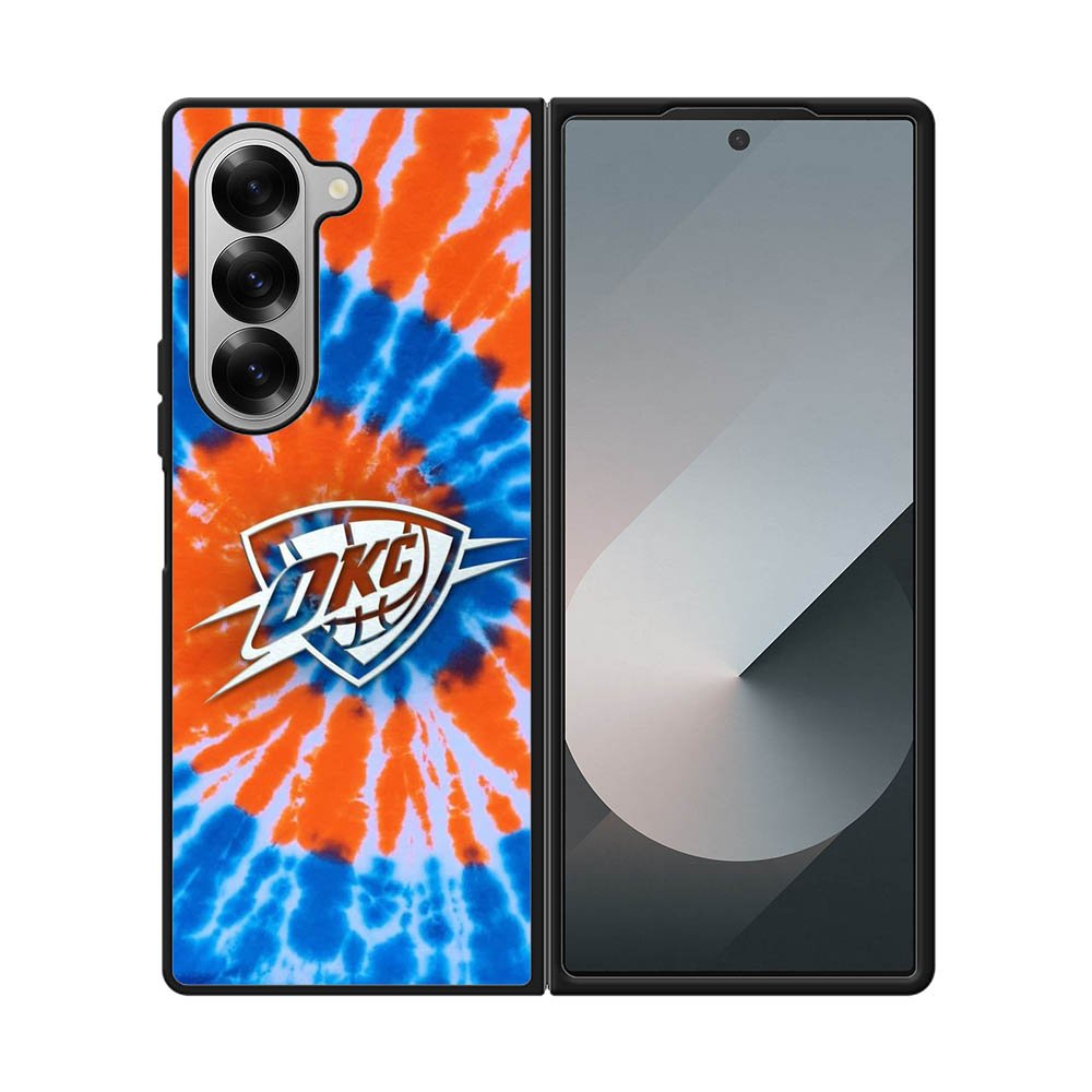 Oklahoma City Thunder Tie Dye Style Logo Samsung Galaxy Z Fold 7 5G Case QC10520