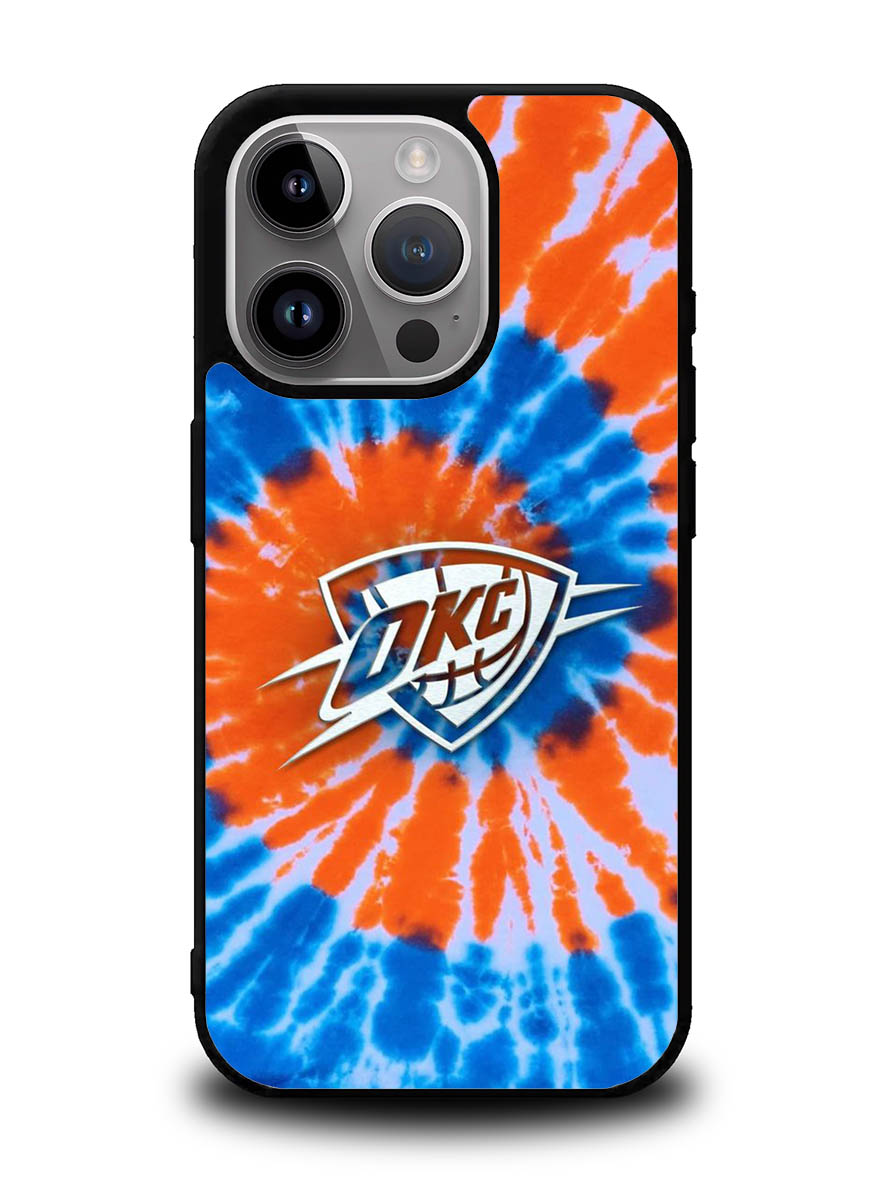 Oklahoma City Thunder Tie Dye Style Logo iPhone 16 Pro Case OV10520