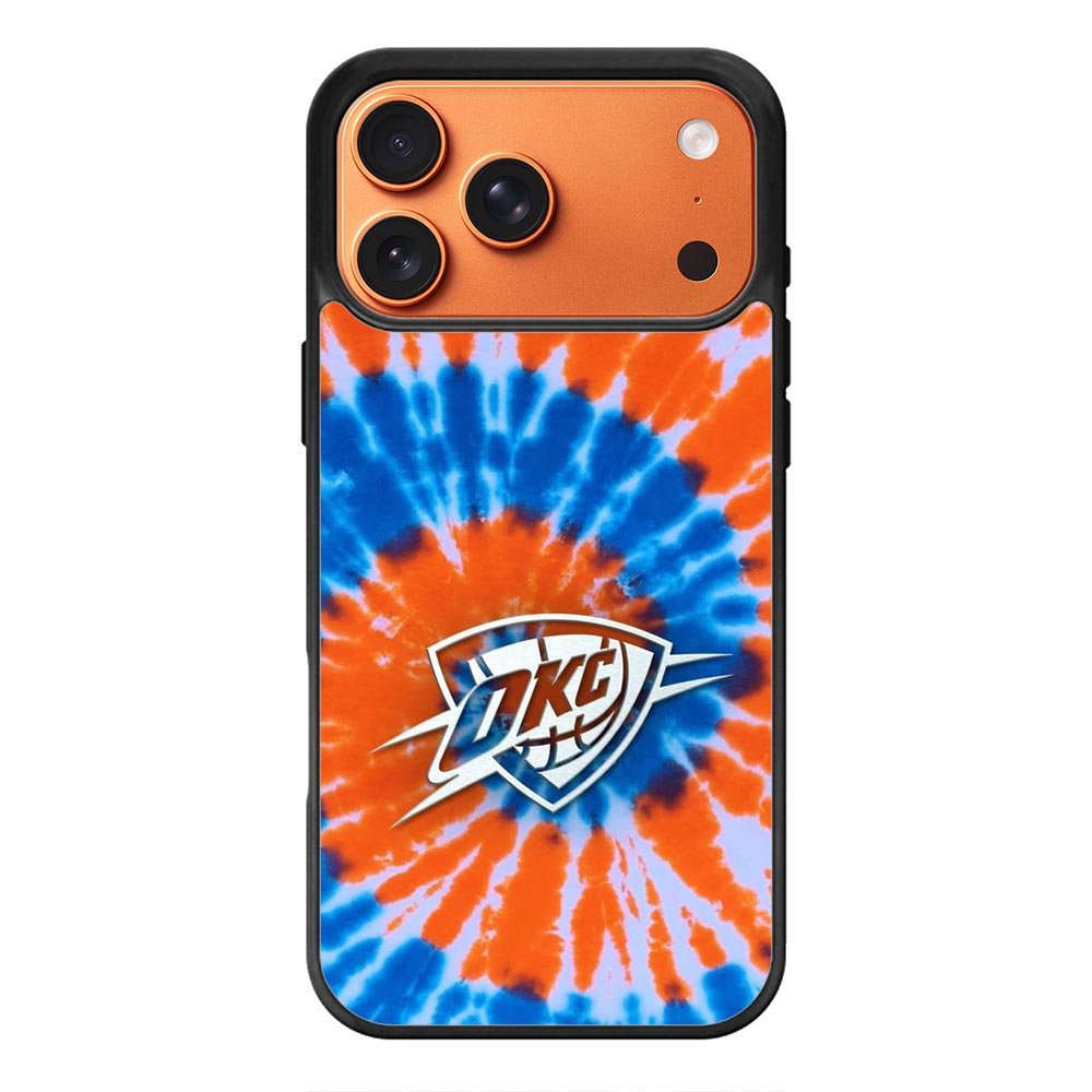 Oklahoma City Thunder Tie Dye Style Logo iPhone 17 Pro Case QC10520