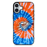 Oklahoma City Thunder Tie Dye Style Logo iPhone 16 Case QC10520