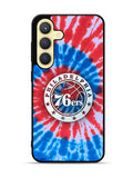 Philadelphia 76ers Tie Dye Style Logo Samsung Galaxy S25 5G Case OV10542