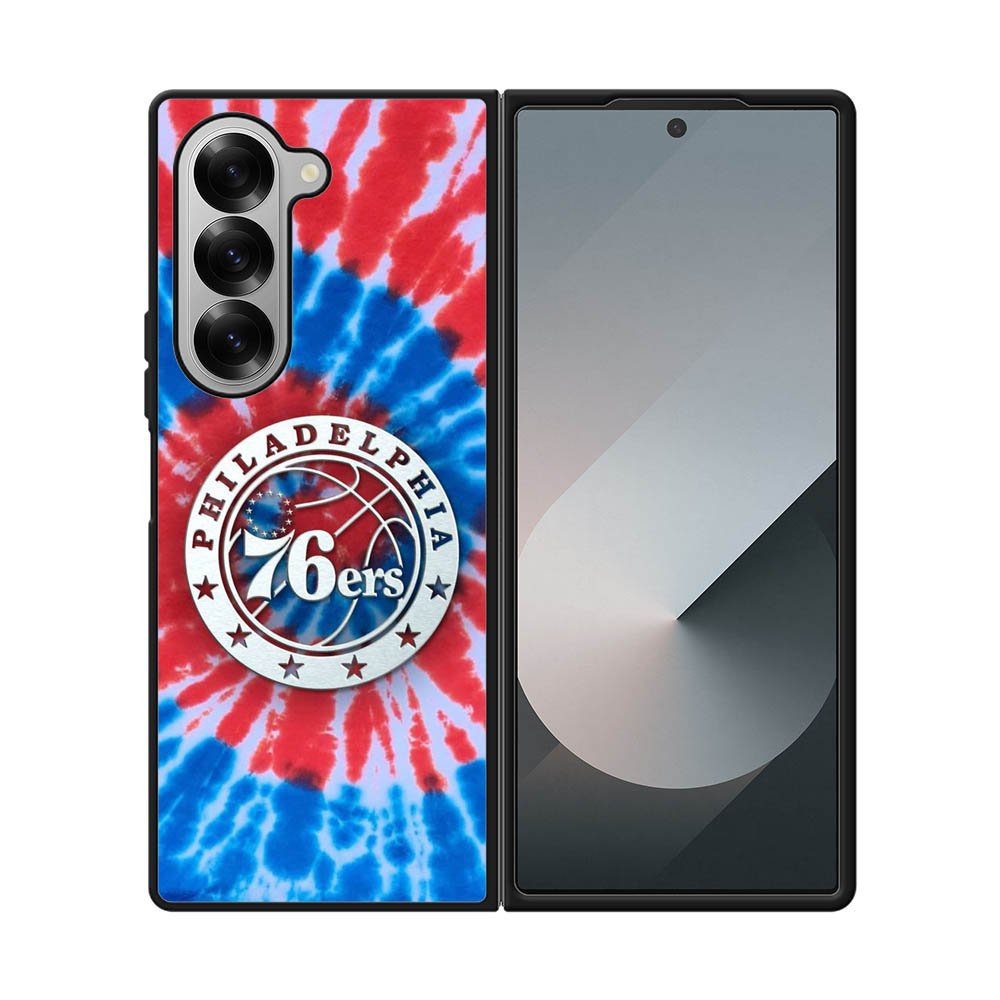 Philadelphia 76ers Tie Dye Style Logo Samsung Galaxy Z Fold 7 5G Case QC10542