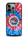 Philadelphia 76ers Tie Dye Style Logo iPhone 16 Pro Max Case QC10542