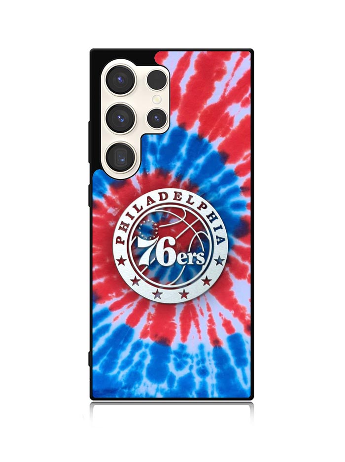Philadelphia 76ers Tie Dye Style Logo Samsung Galaxy S23 Ultra 5G Case QC10542