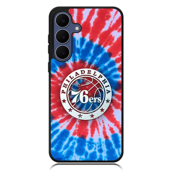 Philadelphia 76ers Tie Dye Style Logo Samsung Galaxy S25 FE Case OV10542
