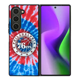 Philadelphia 76ers Tie Dye Style Logo Samsung Galaxy Z Fold 6 5G 2024 Case OV10542