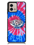 New Orleans Pelicans Tie Dye Style Logo Motorola Moto G Stylus 5G 2023 Case OV10512