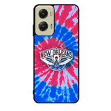 New Orleans Pelicans Tie Dye Style Logo Motorola Moto G Stylus 5G 2024 Case OV10512
