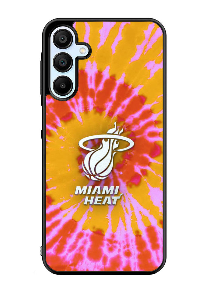 Miami Heat Tie Dye Style Logo Samsung Galaxy A35 5G Case OV10493