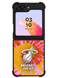 Miami Heat Tie Dye Style Logo Samsung Galaxy Z Flip 5 5G 2023 Case OV10493