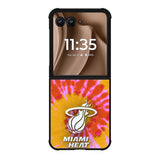 Miami Heat Tie Dye Style Logo Motorola Moto RAZR Plus 2025 Case OV10493