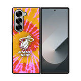 Miami Heat Tie Dye Style Logo Samsung Galaxy Z Fold 7 5G Case OV10493