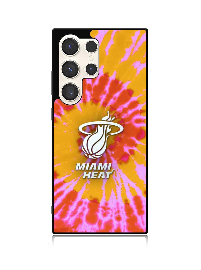 Miami Heat Tie Dye Style Logo Samsung Galaxy S25 Ultra 5G Case QC10493