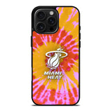 Miami Heat Tie Dye Style Logo iPhone 16 Pro Max Case OV10493