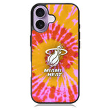 Miami Heat Tie Dye Style Logo iPhone 17 Case OV10493