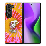 Miami Heat Tie Dye Style Logo Samsung Galaxy Z Fold 6 5G 2024 Case OV10493