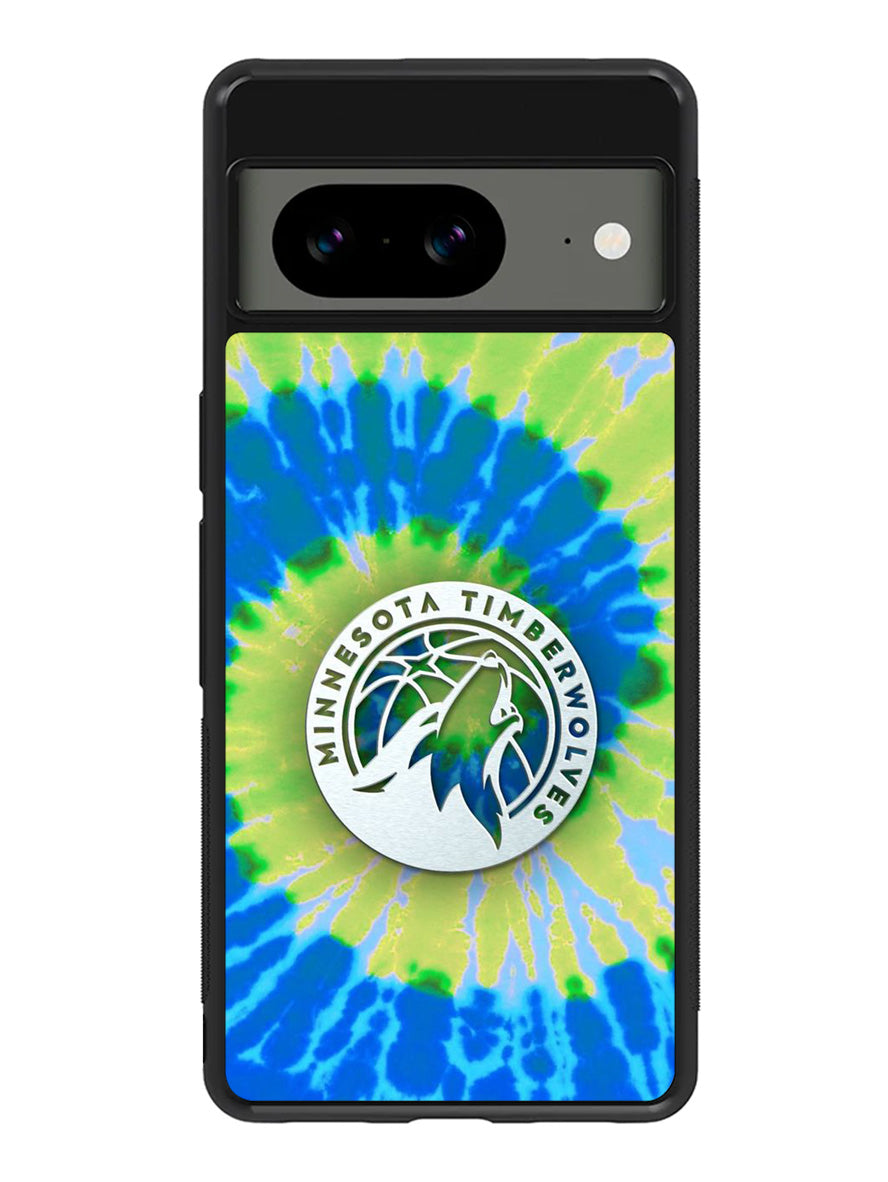 Minnesota Timberwolves Tie Dye Style Logo Google Pixel 8 Case QC10499