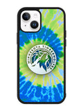 Minnesota Timberwolves Tie Dye Style Logo iPhone 14 Plus Case QC10499