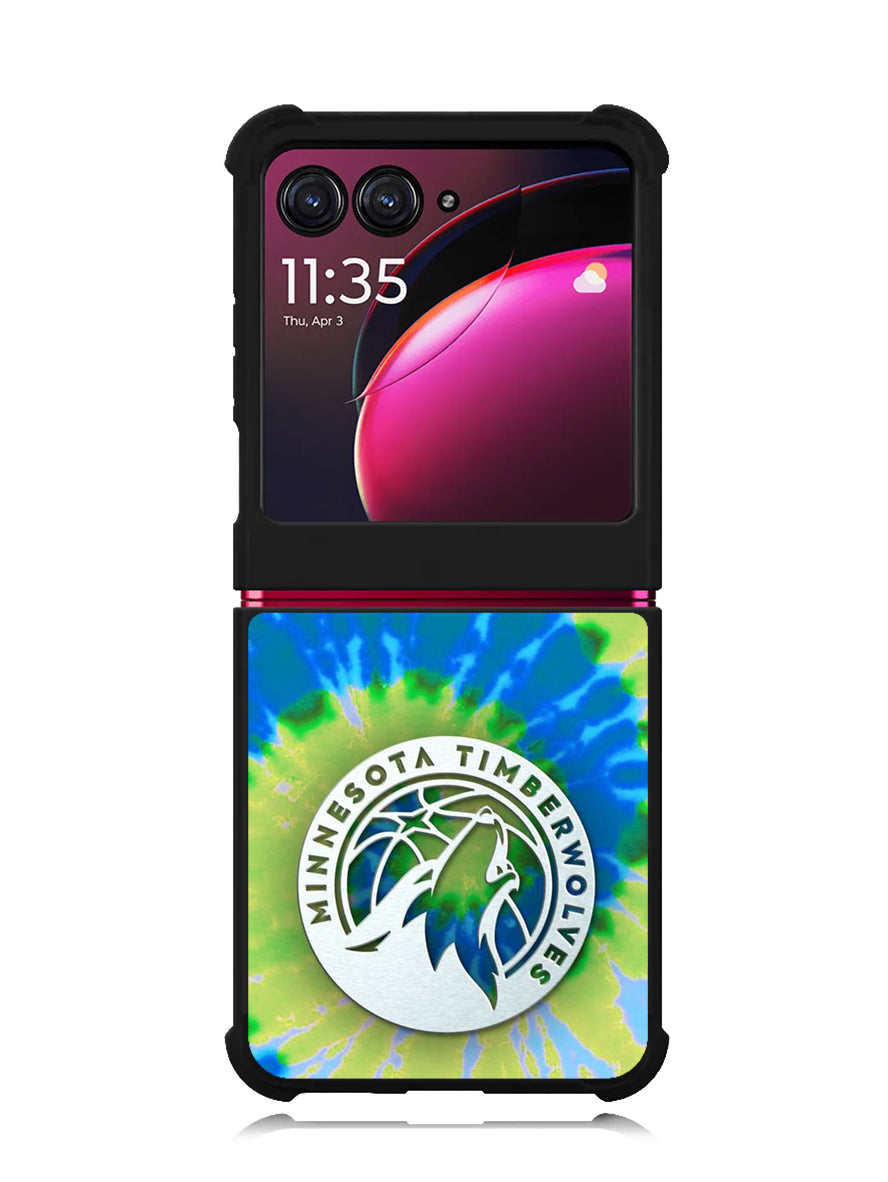 Minnesota Timberwolves Tie Dye Style Logo Motorola Moto Razr Plus 2023 , Moto Razr+ 2023 Case OV10499