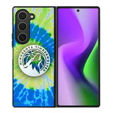 Minnesota Timberwolves Tie Dye Style Logo Samsung Galaxy Z Fold 6 5G 2024 Case OV10499