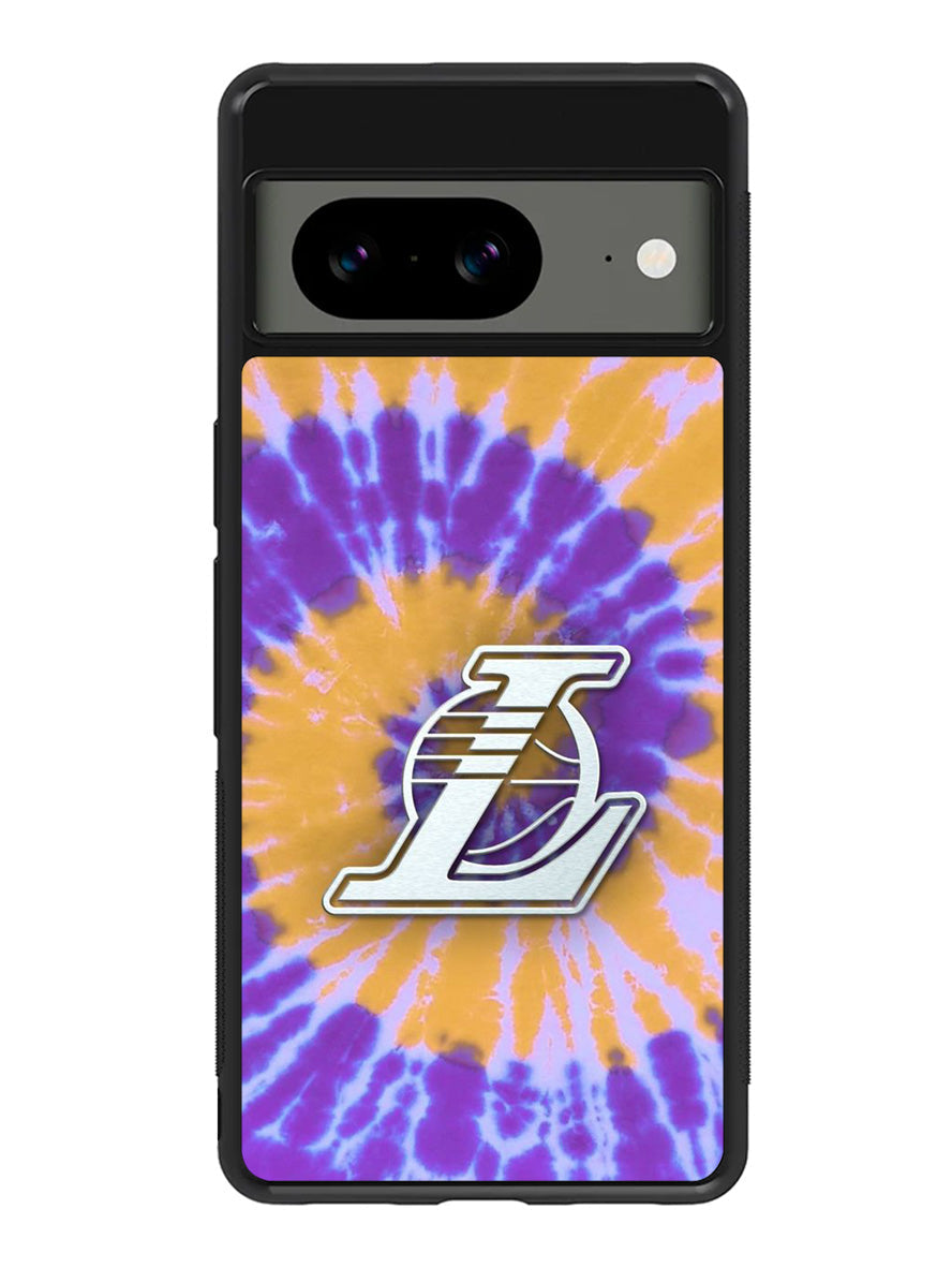 Los Angeles Lakers Tie Dye Style Logo Google Pixel 8 Case QC10624