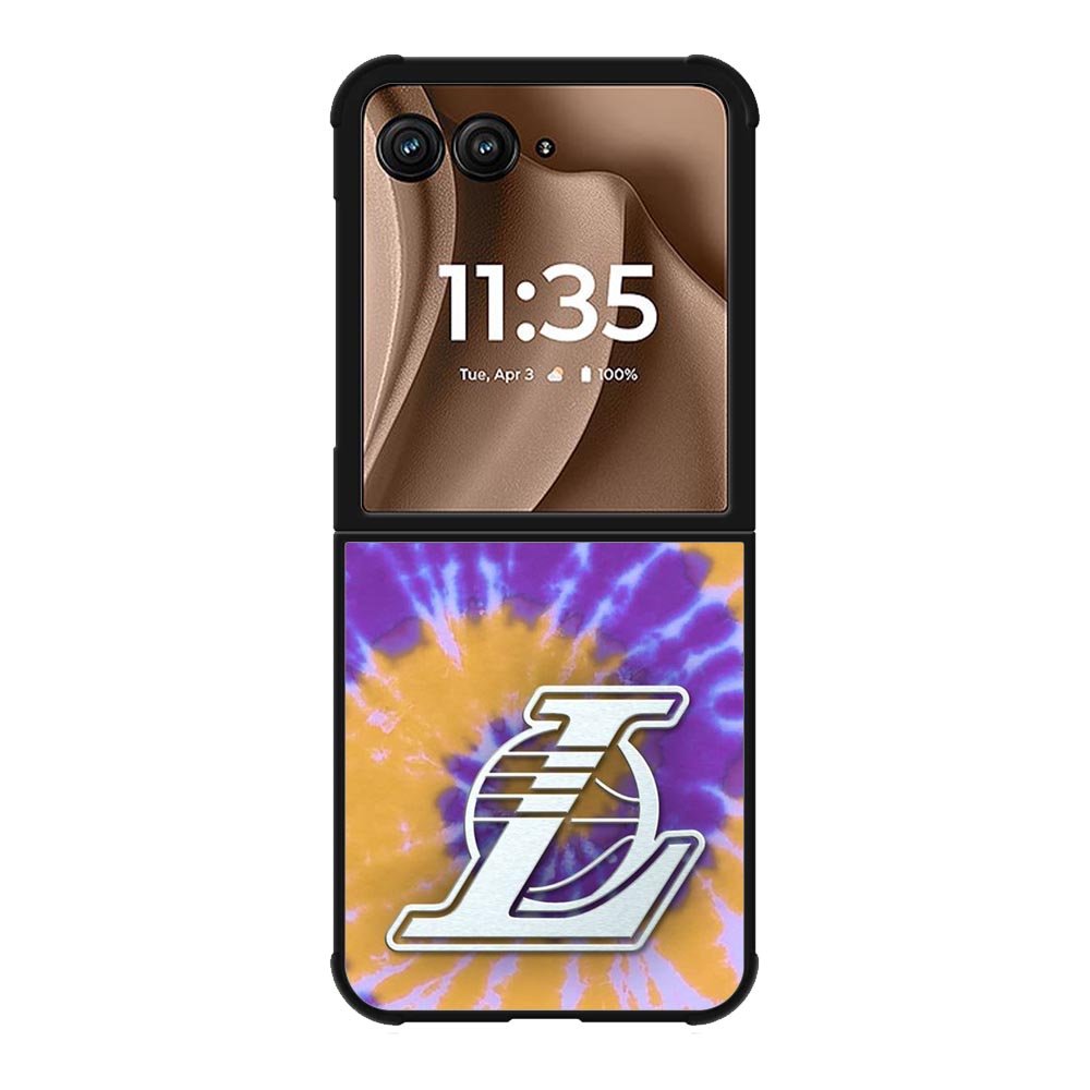 Los Angeles Lakers Tie Dye Style Logo Motorola Moto RAZR Plus 2025 Case OV10624