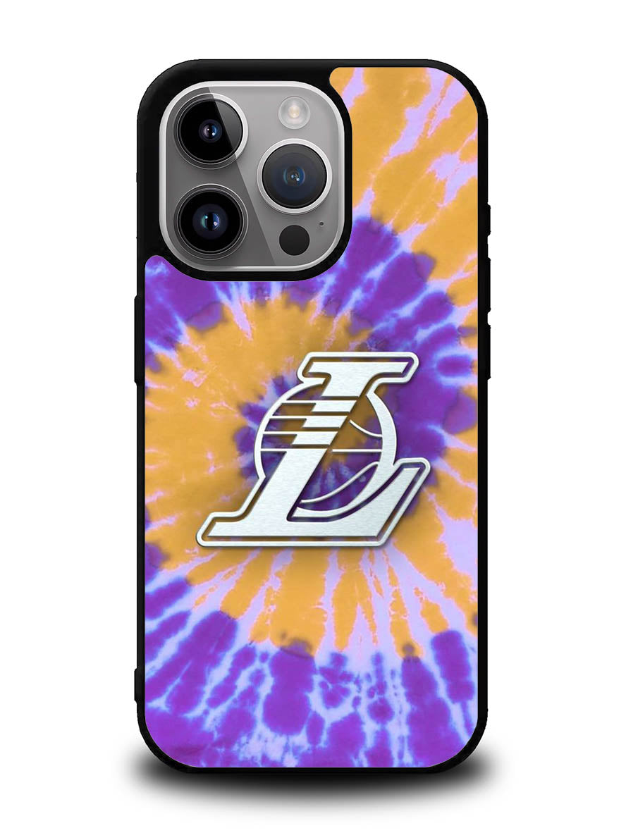 Los Angeles Lakers Tie Dye Style Logo iPhone 14 Pro Max Case QC10624