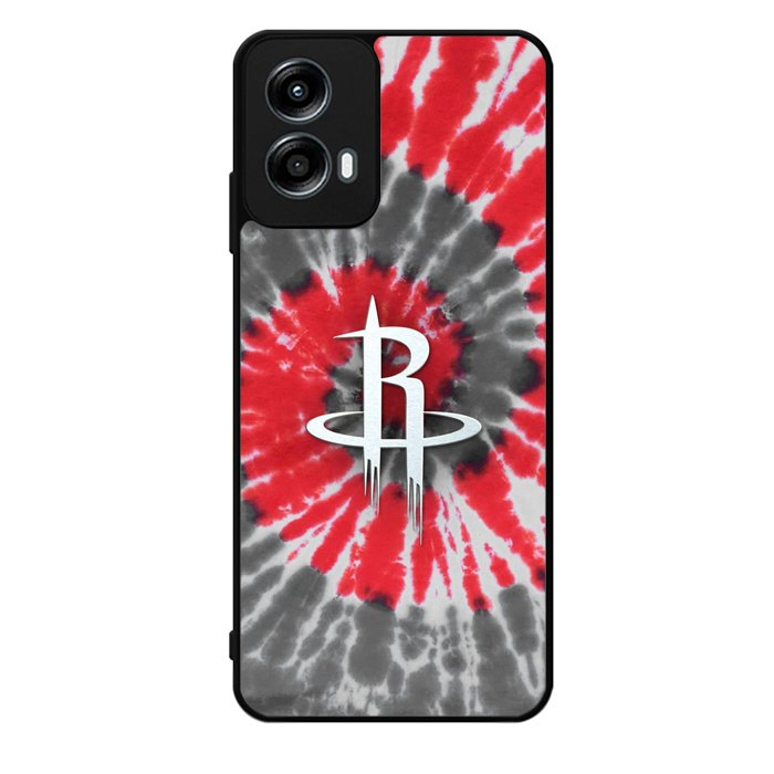 Houston Rockets Tie Dye Style Logo Motorola Moto G Play 2024 Case OV10593