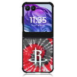Houston Rockets Tie Dye Style Logo Motorola Moto Razr Plus 2024 , Moto Razr+ 2024 Case OV10593
