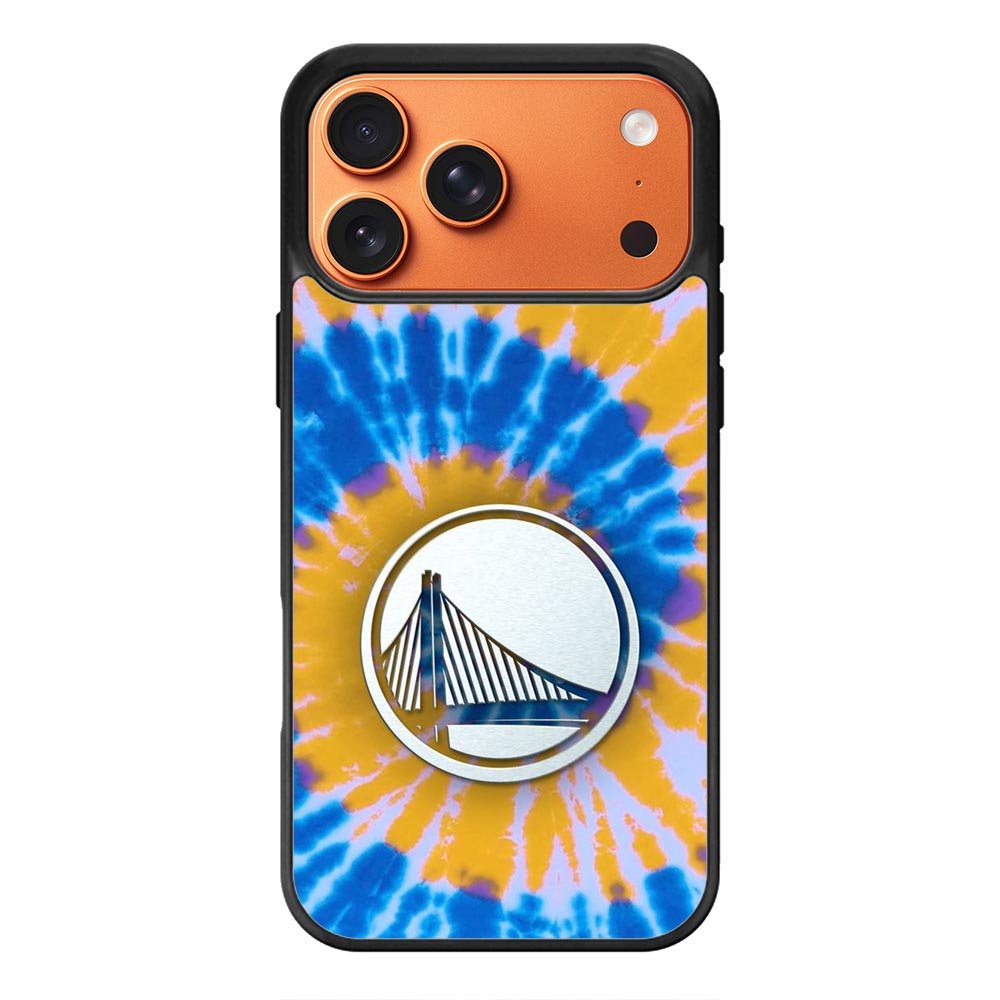 Golden State Warriors Tie Dye Style Logo iPhone 17 Pro Max Case QC10584
