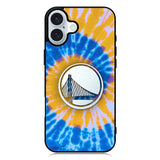 Golden State Warriors Tie Dye Style Logo iPhone 16 Case QC10584