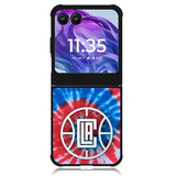 Los Angeles Clippers Tie Dye Style Logo Motorola Moto Razr Plus 2024 , Moto Razr+ 2024 Case OV10623