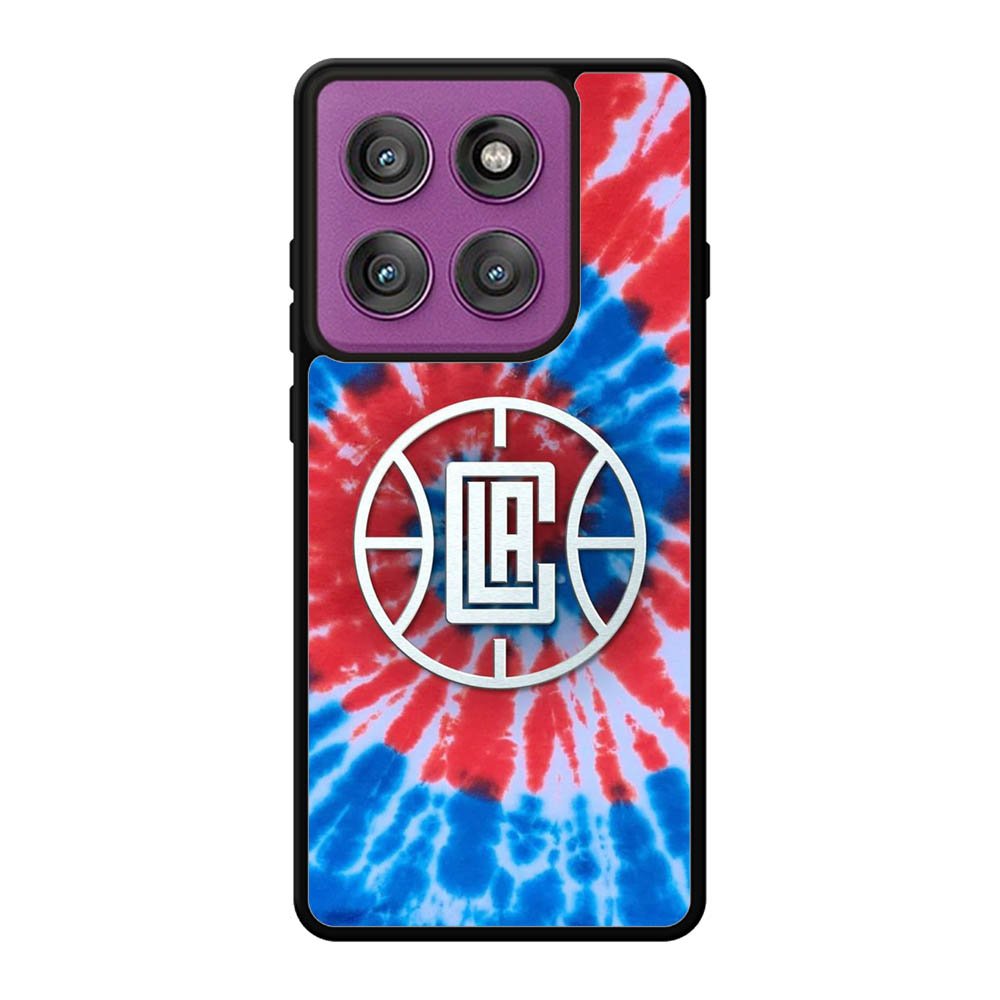 Los Angeles Clippers Tie Dye Style Logo Motorola Moto Edge 60 Pro Case QC10623