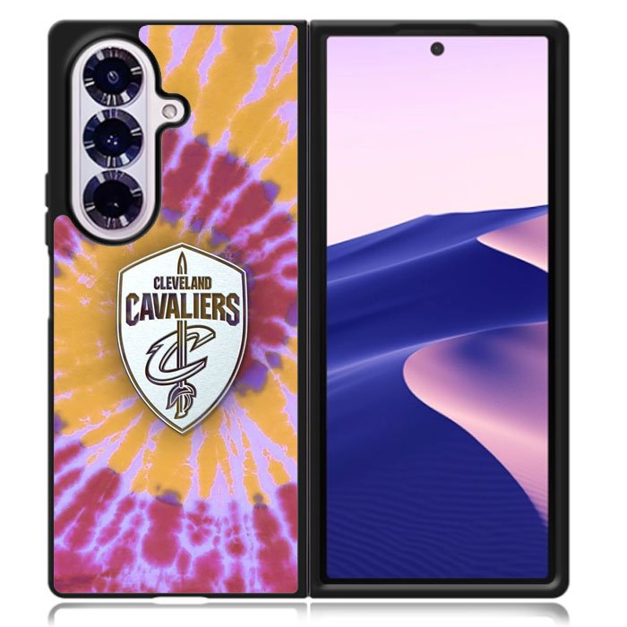 Cleveland Cavaliers Tie Dye Style Logo Samsung Galaxy Z Fold 7 Case OV10699
