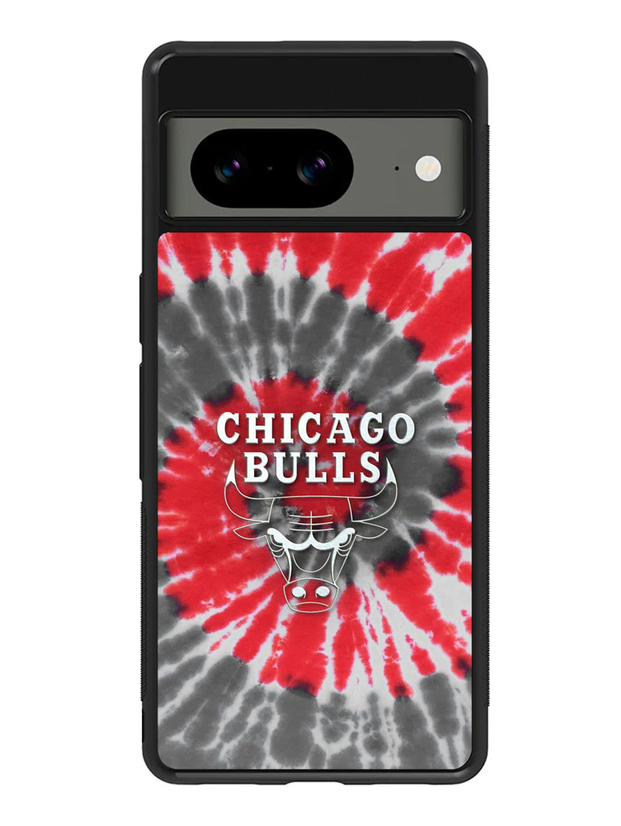 Chicago Bulls Tie Dye Style Logo Google Pixel 8A Case QC10687